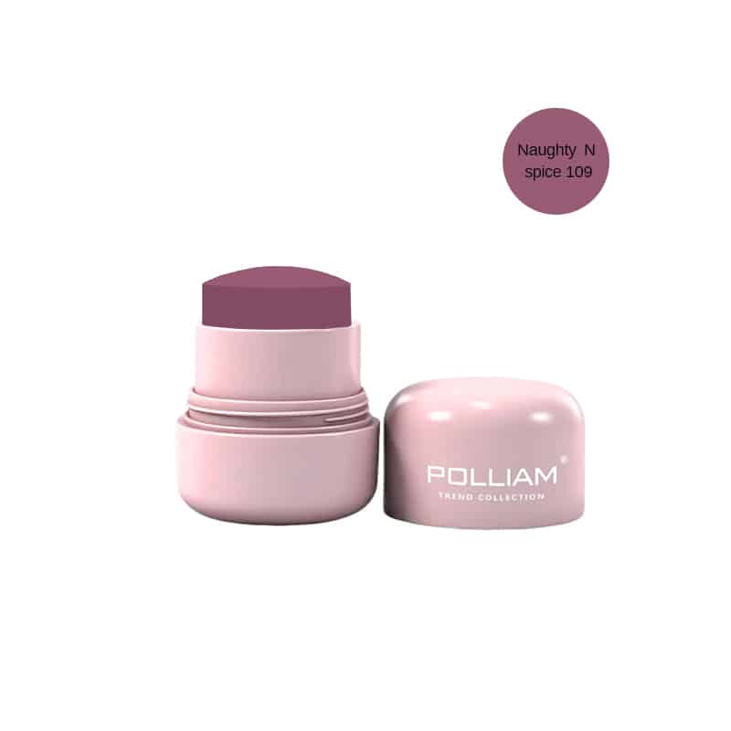 POLLIAM Cream Blush | Buildable Blush Stick | Matte and Dewy Finish #Naughty Spice 109