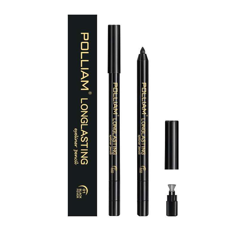 POLLIAM Pencil Waterproof Eyeliner | Smudge-Proof | Eye Makeup With Built-In Sharpene